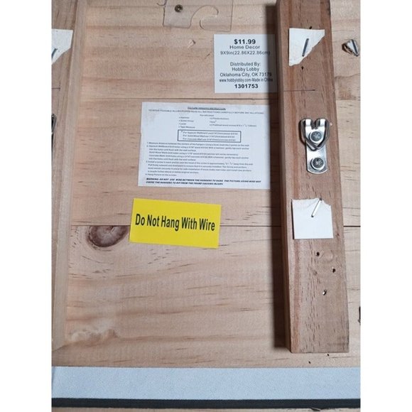 Hobby Lobby 9" x 9" Dinosaur Wood Artwork Set of 2 - Picture 7 of 7